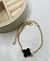 Pulseira Trevo Detalhes Preto (Inspiração Virginia Fonseca)