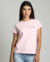 Camiseta Babylook Vibes - Rosa - comprar online