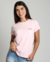 Camiseta Babylook Vibes - Rosa