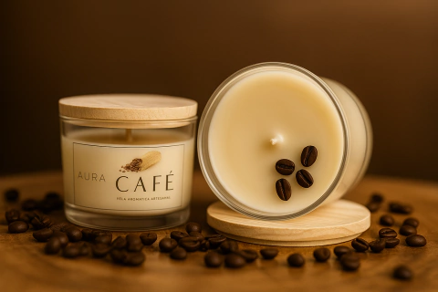 Vela Aromática Artesanal Café 100g - comprar online