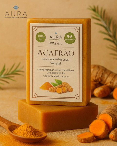 Sabonete Natural de Açafrão 100g - comprar online