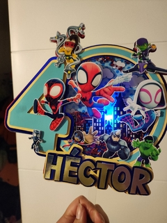 Cake Topper personalizado en Capas con Shaker o Luz - H&H FANTASÍA Y SABOR 
