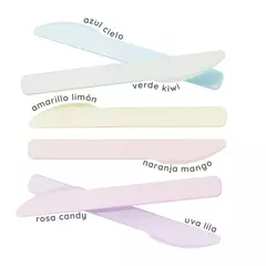 CUBIERTOS PLASTICO PASTEL - tienda online