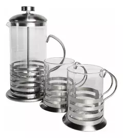 CAFETERA C/EMB + 2 POCILLOS