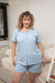 PIJAMA MUJER EN MODAL SHORT ESTAMPADO ABOTONADO LINEA MAYA - comprar online