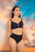 BIKINI SEÑORA LISO CON RECORTE Y STRASS - comprar online