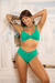 BIKINI GOFRADO CORPIÑO Y BOMBACHA ALTA CRUZADA - comprar online