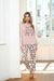 PIJAMA INVIERNO MUJER CON CASACA EN JERSEY Y PANTALON SUBLIMADO LINEA COLLEGE en internet