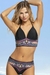 BIKINI CON COLA LESS NEGRO EZTECA