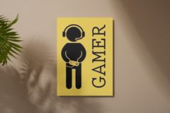 QUADRO DE MDF, GAMER