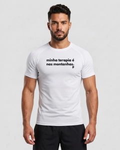 Camiseta Dryfit - minha terapia é nas montanhas