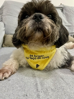 Bandana Pet - se brigar, eu faço de novo - las camisetas