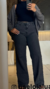 Calça Jeans Estonada Pantalona - loja luá