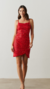 Vestido Glamour vermelho - loja luá