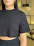 Cropped Algodão Gola Alta preta na internet