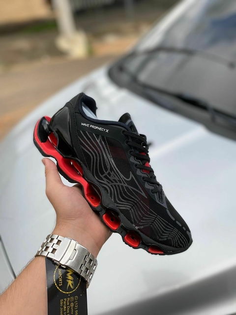 MIZUNO PROPHECY X - PRETO/VERMELHO