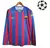 Camisa Retrô Barcelona I 2005/2006 manga longa com PATCH - Nike Masculina - Vermelha e azul