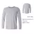Gildain-camiseta de algodão de manga comprida para homens, gola redonda, casual -allV - comprar online