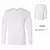 Gildain-camiseta de algodão de manga comprida para homens, gola redonda, casual -allV - loja online