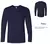 Gildain-camiseta de algodão de manga comprida para homens, gola redonda, casual -allV - comprar online