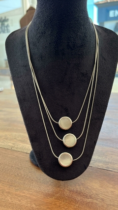 Colar Trio Madre Cinza - comprar online