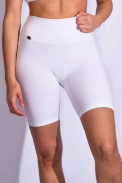 Leggings bikers | Blanco - comprar online