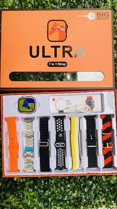 Smartwatch IWO 8 Ultra 7in1 - com 7 pulseiras extra.