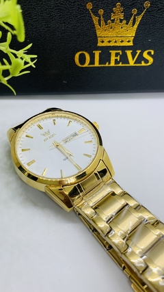 Relógio Analógico Olevs Original Dourado. - Loja Nineteen Import's