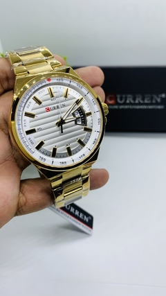 Relógio Analógico Curren Dourado. - Loja Nineteen Import's