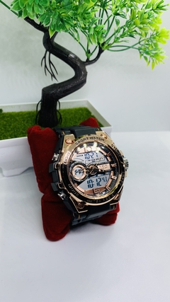 Relógio Analógico e Digital Lige Original- Pulseira de Borracha com Led Noturno. na internet