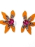 Aros media flor glitter y strass en internet