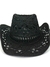 Sombrero rafia negro
