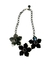 Collar maxi flores black