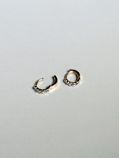 Brinco Argola Strass Fio Quadrado Click PP - comprar online