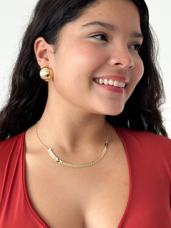 Colar Escama de Peixe Dourado