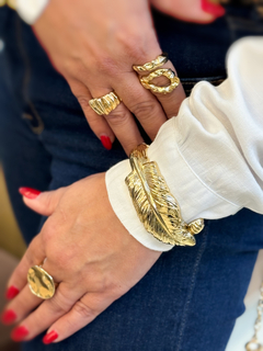 Bracelete Pena Dourado
