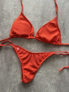 Bikini TEXTURADA naranja