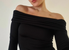 body manga larga negro