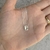 Cadena con dije Swarovski rectángulo