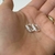 Argollita ovalada cubic blanco 514