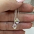 Cadena con dije Swarovski bicono