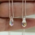 Cadena con dije Swarovski gota