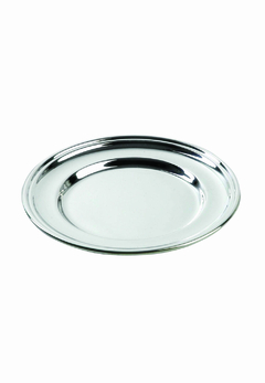 PLATO REDONDO METAL PLATEADO 13CM