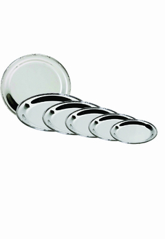 PLATO REDONDO METAL PLATEADO 21CM