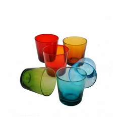 Vasos Italianos Trago Largo x 6 Verde en internet