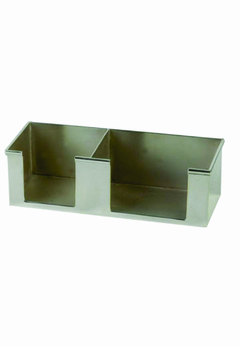 PORTASOBRES DE AZUCAR Y EDULCORANTE EN METAL PLATEADO