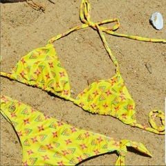 Top de Biquíni Cortininha Flor Brinco de Princesa - sem bojo - loja online