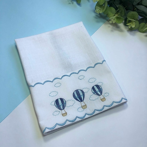 Fralda de Boca - Balões com festonê