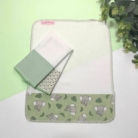 kit 3 Fraldas de Boca - Safari