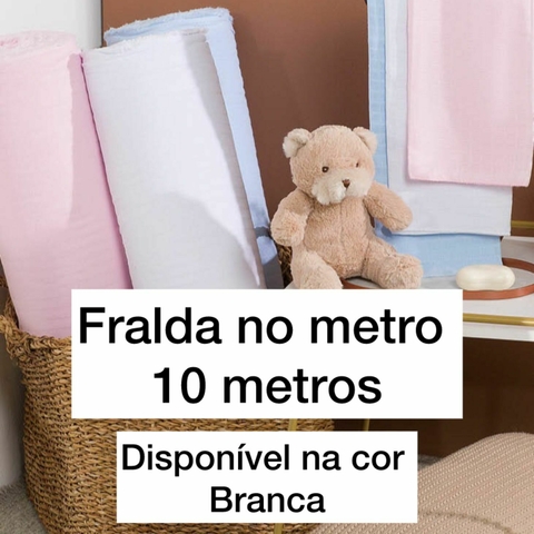 10 metros de Tecido Fralda Premium Valletex - Quadriculada - 175g/m²
